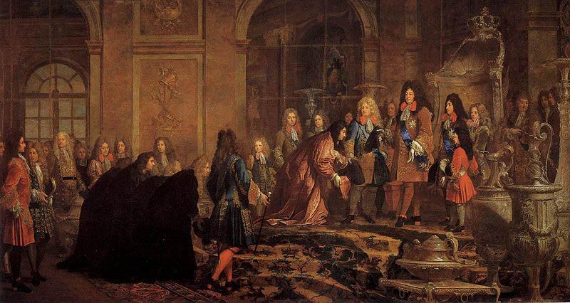 Louis XIV s Louis XIV. empfangt den Dogen von Genua in Versailles Sweden oil painting art